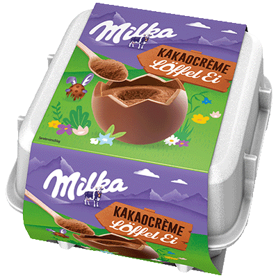 Milka Löffel Ei Kakaocrème